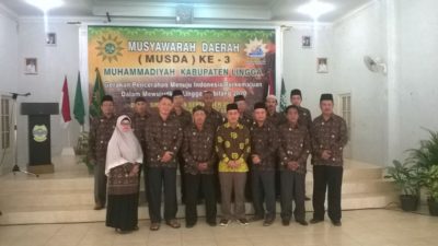 Foto Bersama Wakil Bupati dengan pengurus Muhammadiyah Kabupaten Lingga